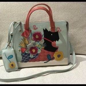 RADLEY LONDON BASKET BOUQUET LARGE ZIP-TOP SATCHEL